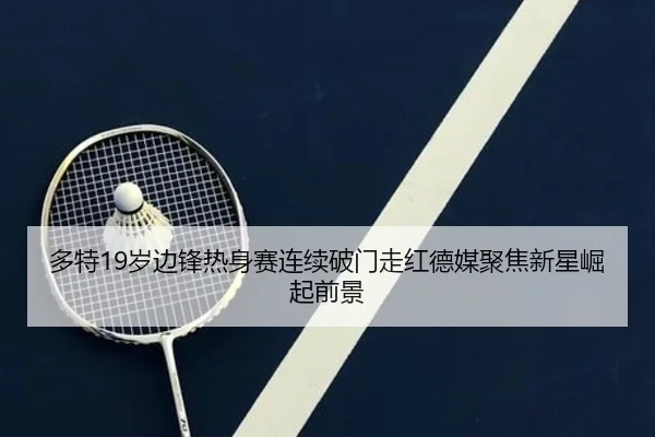 多特19岁边锋热身赛连续破门走红德媒聚焦新星崛起前景